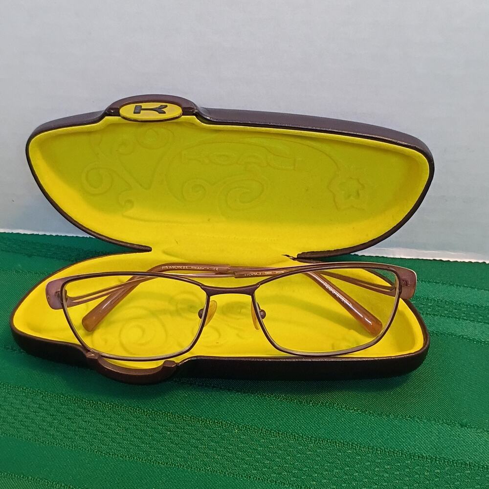 Morel Eyeglasses Frames KOALI 7365K MM011 Brown Square Full Rim and Hard Case